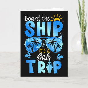 Ga Aanscheep Voor Een Meisjesreis Cruise Vakantie Kaart