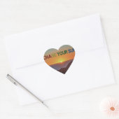 Ga achter je zon aan hart sticker (Envelop)