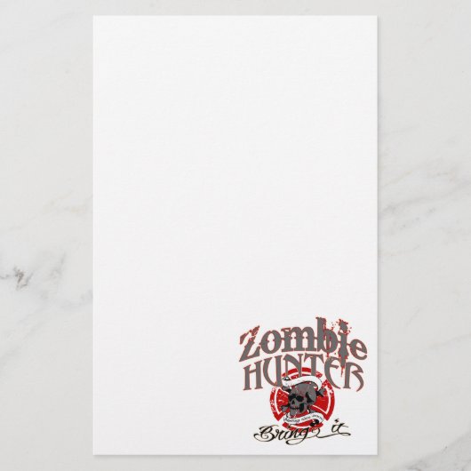 Ga achter Zombies aan! Briefpapier (Voorkant)