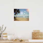 Ga achterover zitten en haal palmbomen los op een  poster (Keuken)