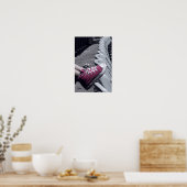 Ga achterover zitten en plaats je voeten in poster (Keuken)