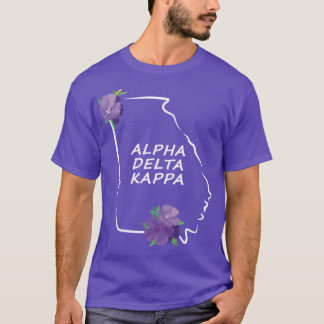 GA Alpha Delta Kappa Tshirt witte letters met rug