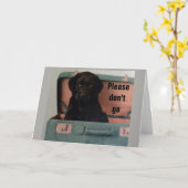 ** GA ALSJEBLIEFT NIET ** MOETEN WE AFSCHEID NEMEN KAART (Gele Bloem)