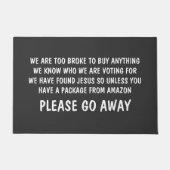 Ga alsjeblieft weg. Funny Rude Deurmat (Voorkant)