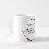 Ga alsjeblieft weg - ik heb een deadline grappige  koffiemok (Voorkant links)