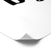 ga alsjeblieft weg om 21:00 uur Funny Goodbye grap Poster (Hoek)