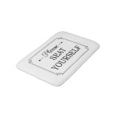 Ga alsjeblieft zitten grappig badmat (Gekanteld)