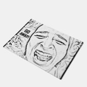 GA AWAY Hilarious Crying Face Deurmat (Schuin)