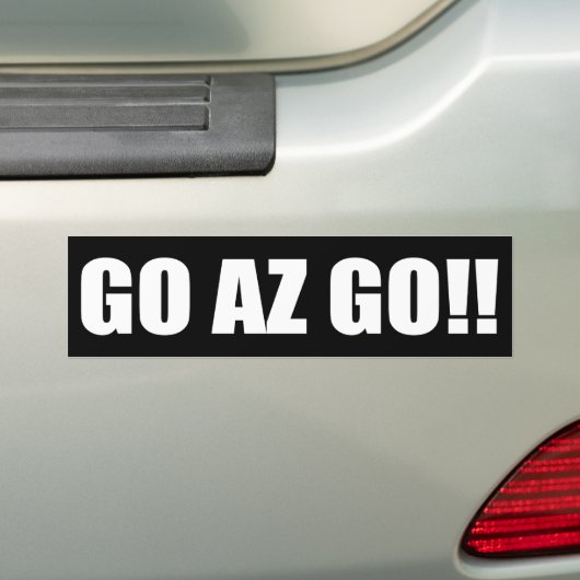 GA AZ GAAN! BUMPERSTICKER (Op auto)