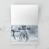 "Ga baby, ga! Wenskaart Kaart (Binnen)