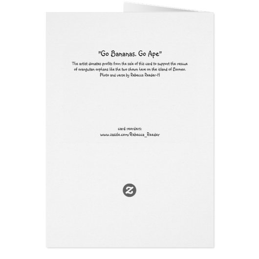 Ga Bananen. Ga Ape (Achterkant)