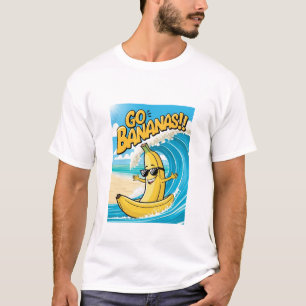 Ga Bananen! Surfen Banana Mannen T-Shirt