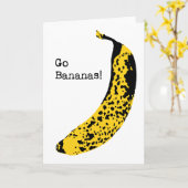 Ga bananenwenskaart kaart (Gele Bloem)