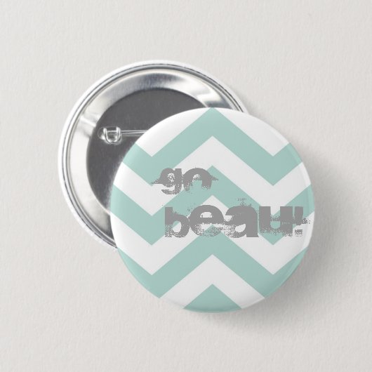 "GA BEAU" Button Pin. (Voorkant /achterkant)