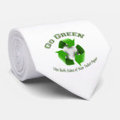 Ga beide kanten groen gebruiken..... stropdas (Opgerold)