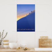 Ga bergbeklimmen Reisposter Poster (Keuken)