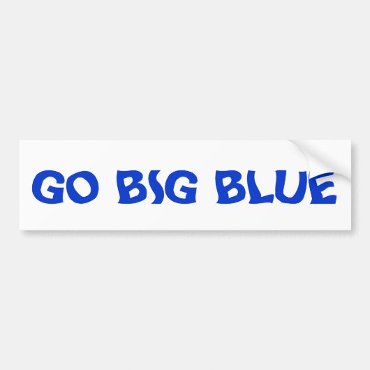 GA BIG BLUE BUMPERSTICKER (Voorkant)