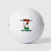 Ga Big of Go Gnome, Cute, Funny, Risico-Inname Golfballen (Voorkant)