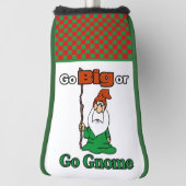 Ga Big of Go Gnome, Cute, Funny, Risico-Inname Golfheadcover (Draai 90)