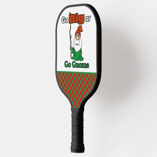 Ga Big of Go Gnome, Cute, Funny, Risico-Inname Pickleball Paddle (Links)