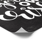 Ga bij uw eigen Chalkboard van het Manuscript van  Poster (Hoek)