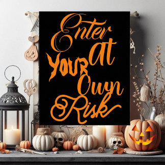 Ga bij Uw Eigen Geval Halloween Onthaal van het Ri Poster