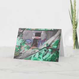 "Ga binnen als u CrAzY genoeg"Acrylgeboorte Kaart 