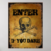 Ga binnen als u Halloween steun durft Poster (Voorkant)