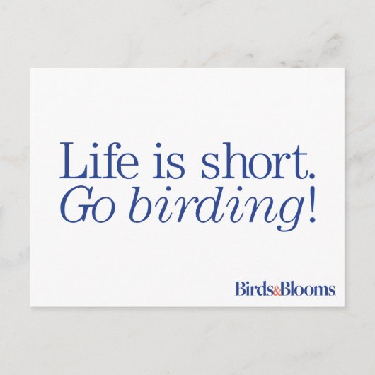 Ga Birding! Briefkaart (Voorkant)