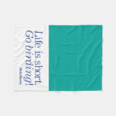 Ga Birding! Fleece Deken (Voorkant (Horizontaal))