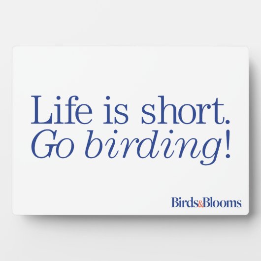 Ga Birding! Fotoplaat (voorkant)