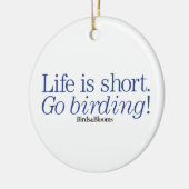 Ga Birding! Keramisch Ornament (Links)