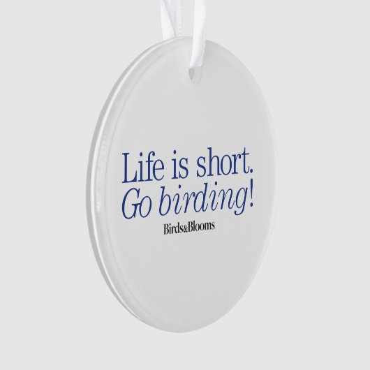 Ga Birding! Ornament (voorkant)