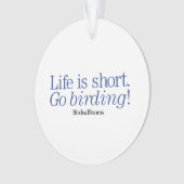 Ga Birding! Ornament (voorkant)