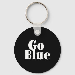 Ga Blauwe Team Spirit Uitrusting Kleur Oorlog Koni Sleutelhanger