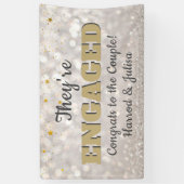 Ga Bling! Verlovingsaankondiging feestbanner Spandoek (Verticaal)