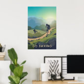 Ga BMX'en Reisposter Poster (Thuiskantoor)