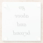 Ga boven en voorbij het Onderzetter van Glas (Achterkant)
