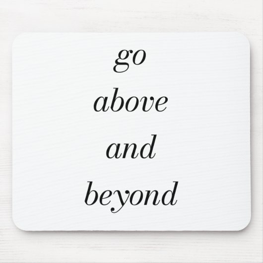 Ga boven en voorbij Muismat (Voorkant)