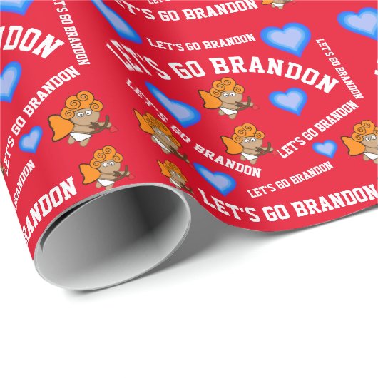 GA BRANDON CUPID VALENTIJNSDAG WRAPPING PAPIER (Rol Hoek)