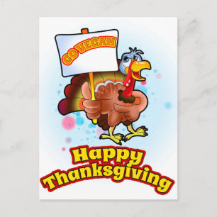 Ga Briefkaart van de Thanksgiving van de Veganist