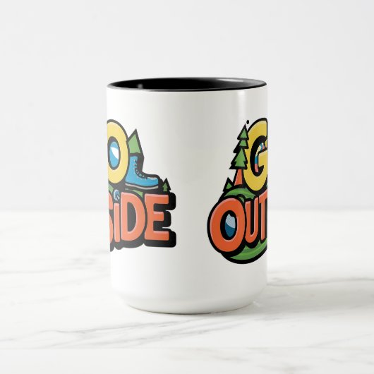 Ga buiten avontuur mok (Midden)