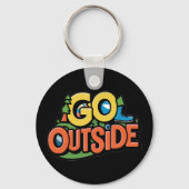 Ga buiten avontuur sleutelhanger (Achterkant)