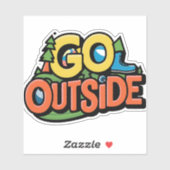Ga buiten avontuur sticker (Vel)