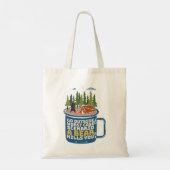 Ga buiten Beer aanval grappig Gezegde Tote Bag (Achterkant)