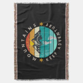 Ga buiten buiten houden avontuur deken (Voorkant Verticaal)