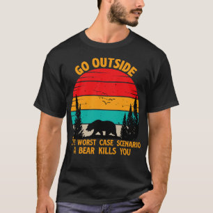 Ga buiten het ergste Hoesje scenario dat een Beer T-shirt