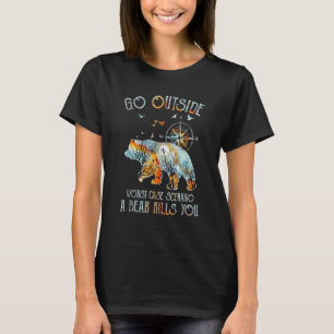 Ga buiten het ergste Hoesje Scenario een Beer dode T-shirt
