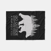 Ga buiten het slechtste scenario van het Hoesje ee Fleece Deken (Voorkant (Horizontaal))