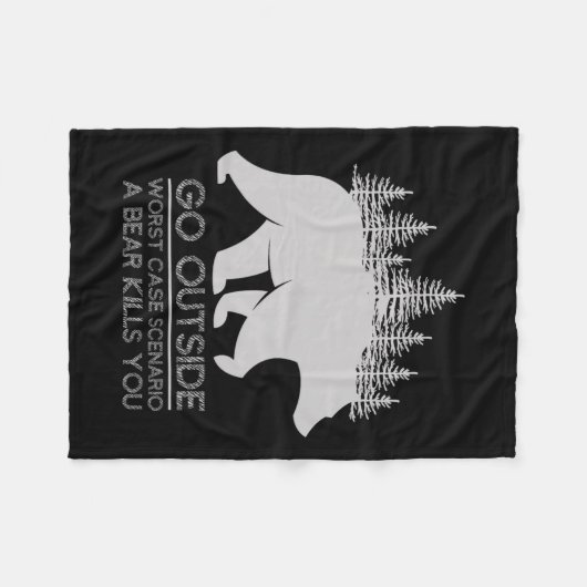 Ga buiten het slechtste scenario van het Hoesje ee Fleece Deken (Voorkant (Horizontaal))